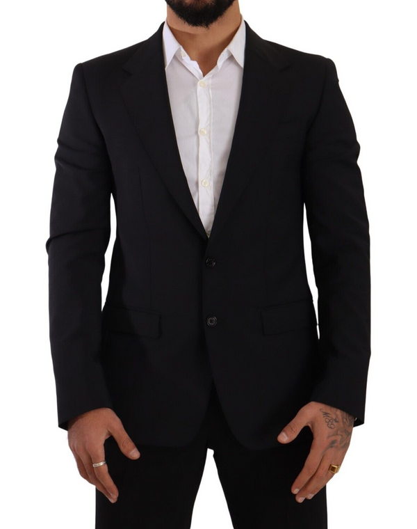 Black Slim Fit Vest 2 Button MARTINI Blazer