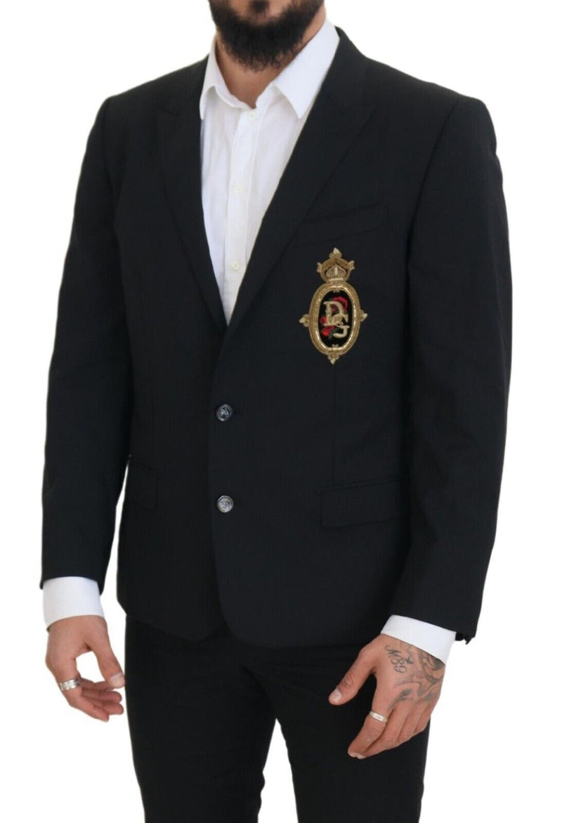 Black Logo Single Breasted MARTINI Blazer