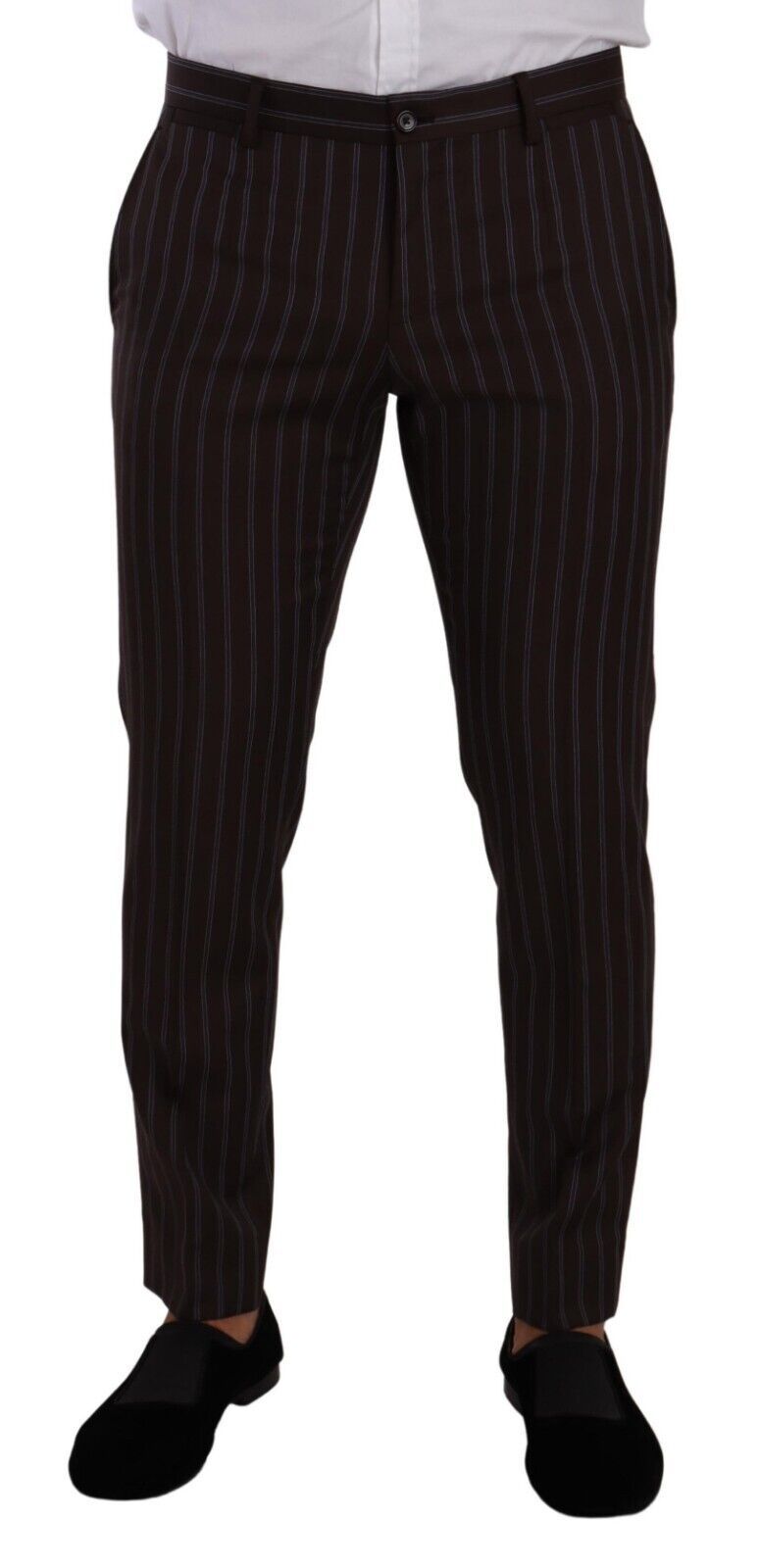 Bordeaux MARTINI Striped Slim Fit 2 Piece Suit