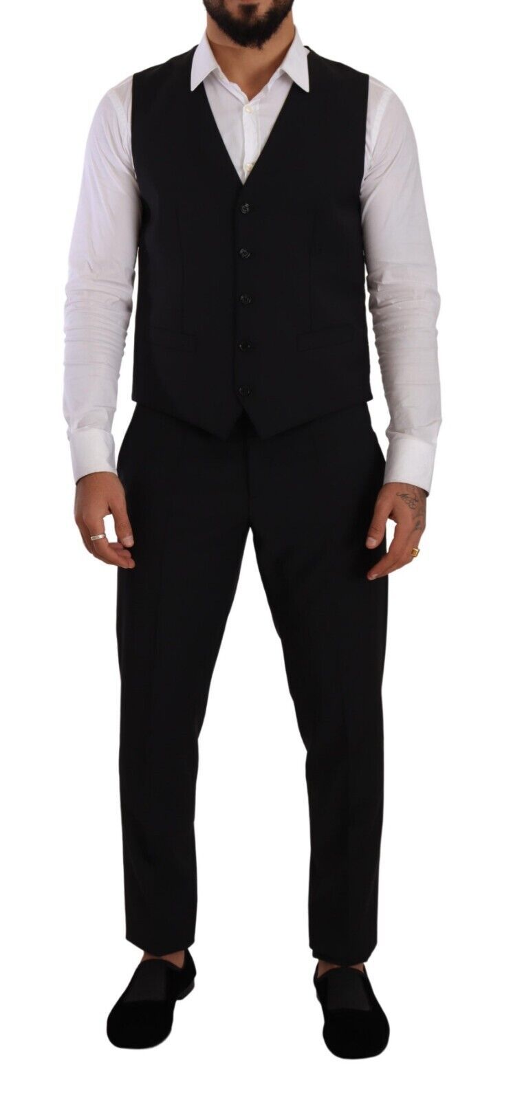 Black MARTINI Slim Fit 3 Piece Suit