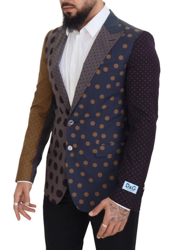 Multicolor Patchwork Polka TAORMINA Blazer