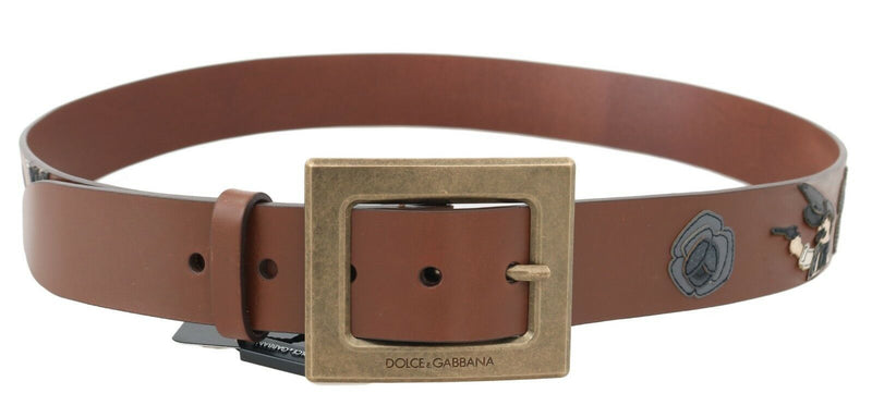 Brown Leather Sicilian Western Belt