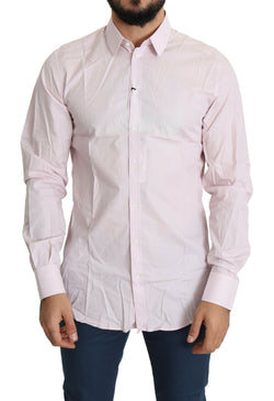 Light Pink Cotton Formal GOLD Dress Shirt