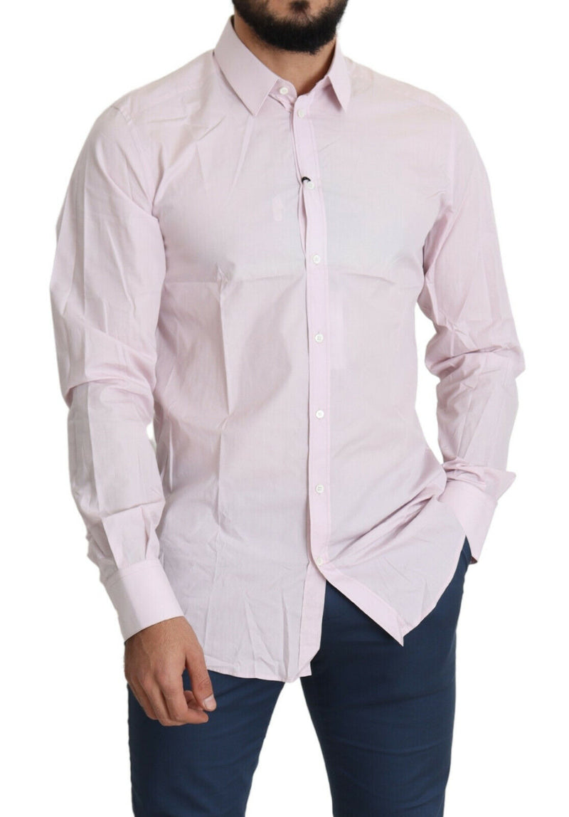 Light Pink Cotton Formal GOLD Dress Shirt