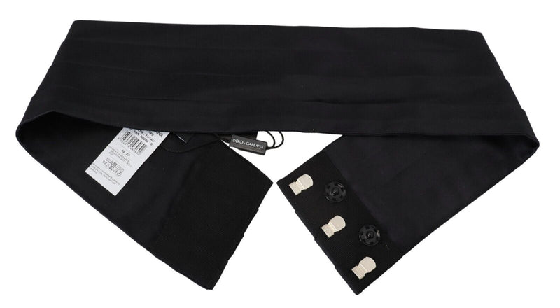 Black Silk Women Waist Cummerbund