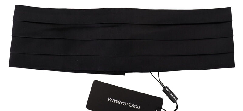 Black Silk Women Waist Cummerbund