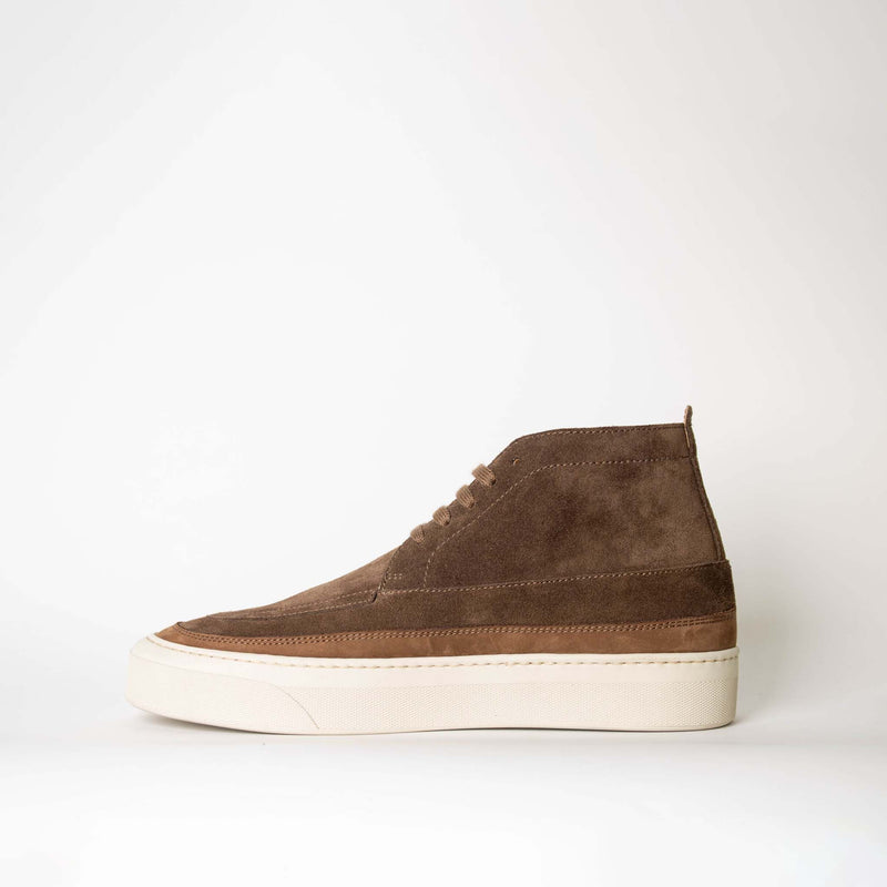 Brown suede Hi-top sneakers