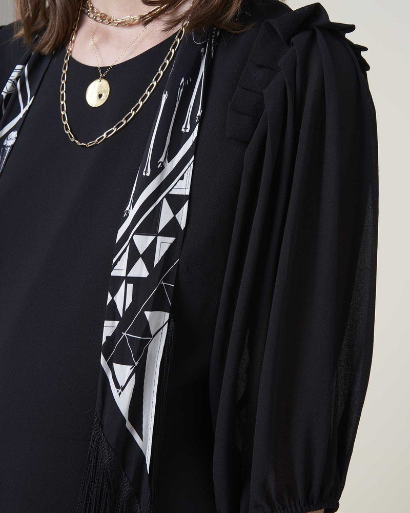 Black Polyester Dress