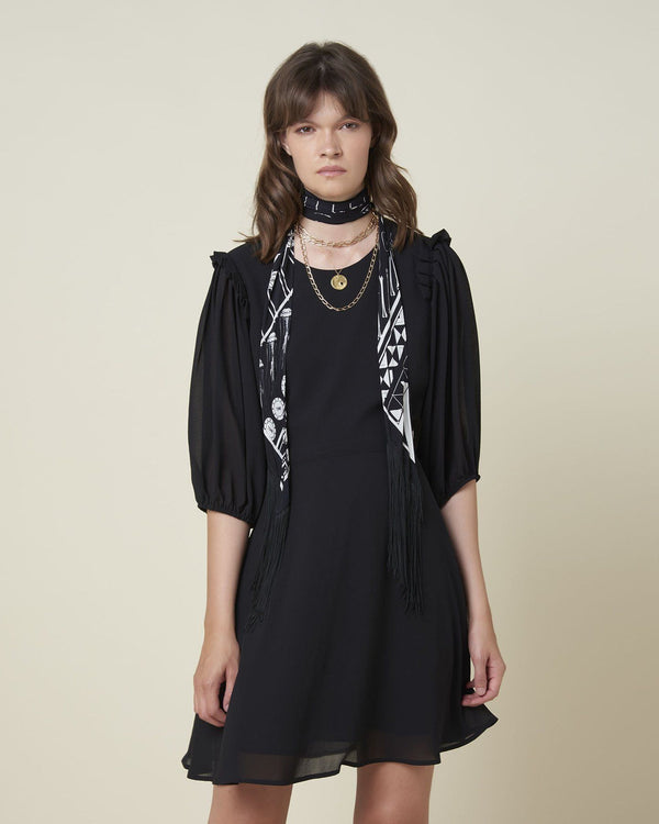 Black Polyester Dress