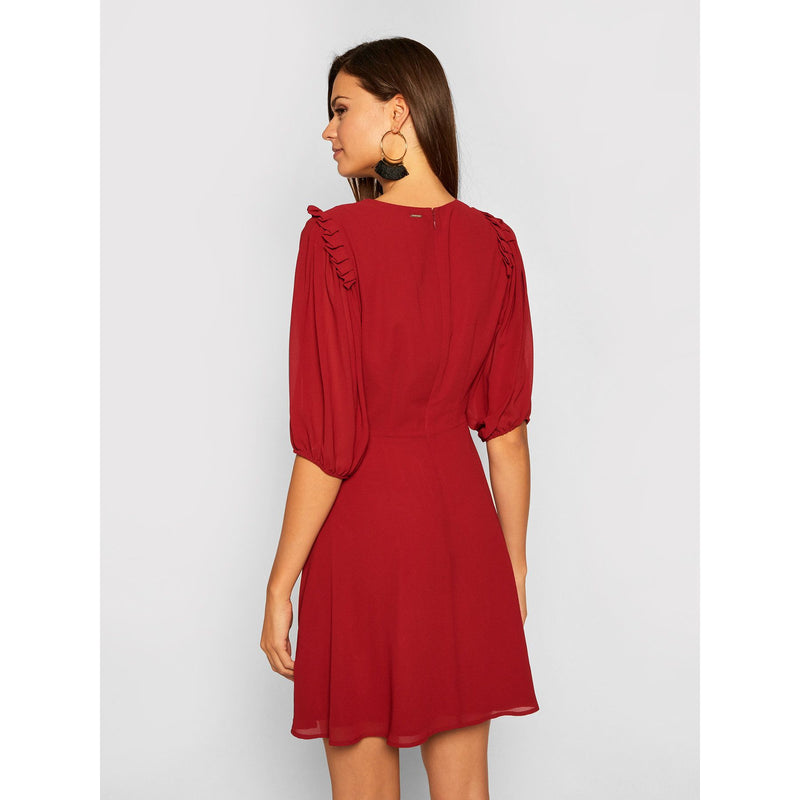 Red Polyester Dress