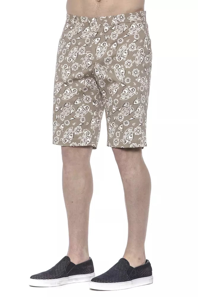 Beige Cotton Short