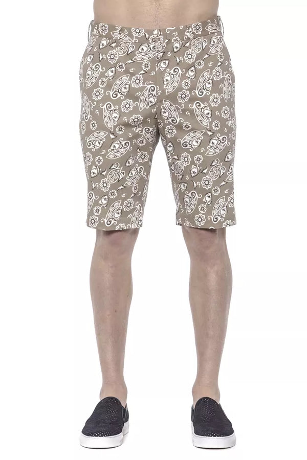 Beige Cotton Short