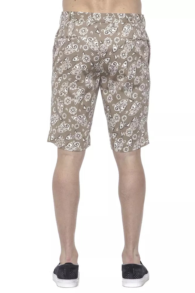 Beige Cotton Short