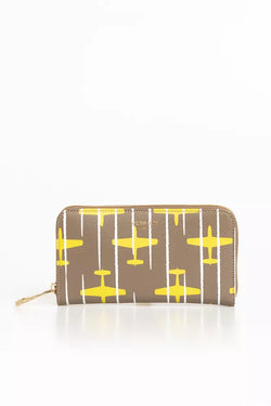 Y Yellow Leather Wallet