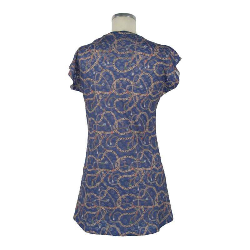 Blue Polyester Dress