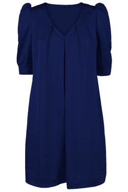 Blue Polyester Dress