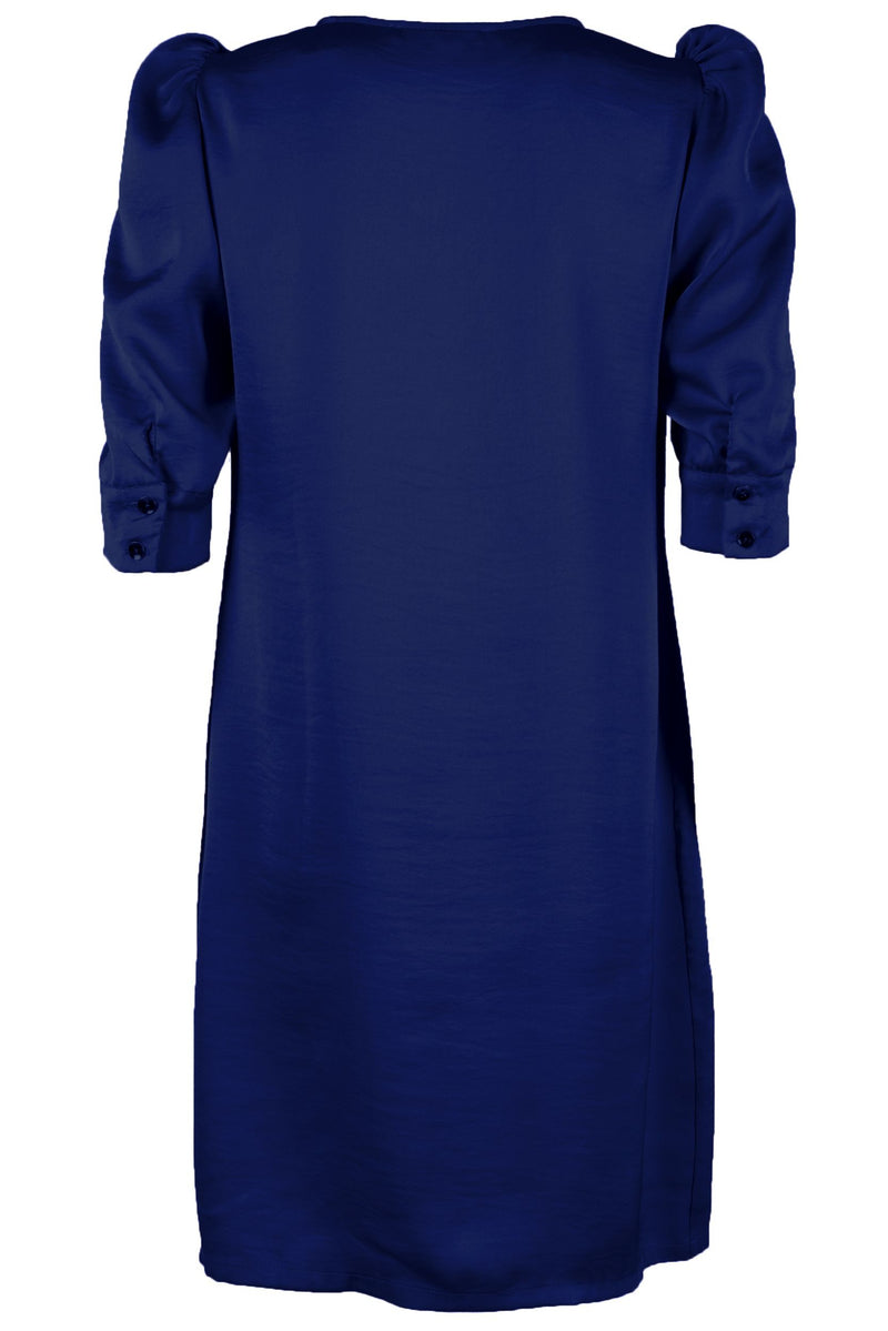 Blue Polyester Dress