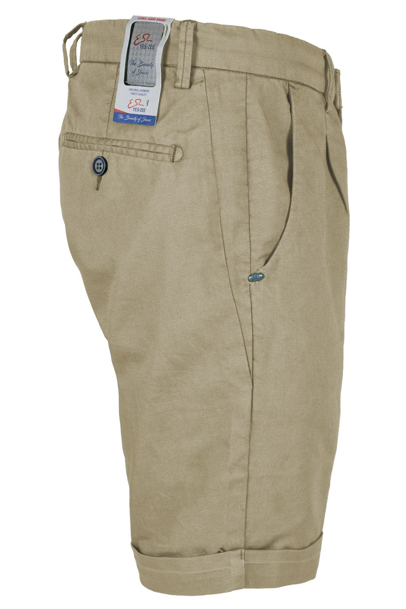 Beige Cotton Short