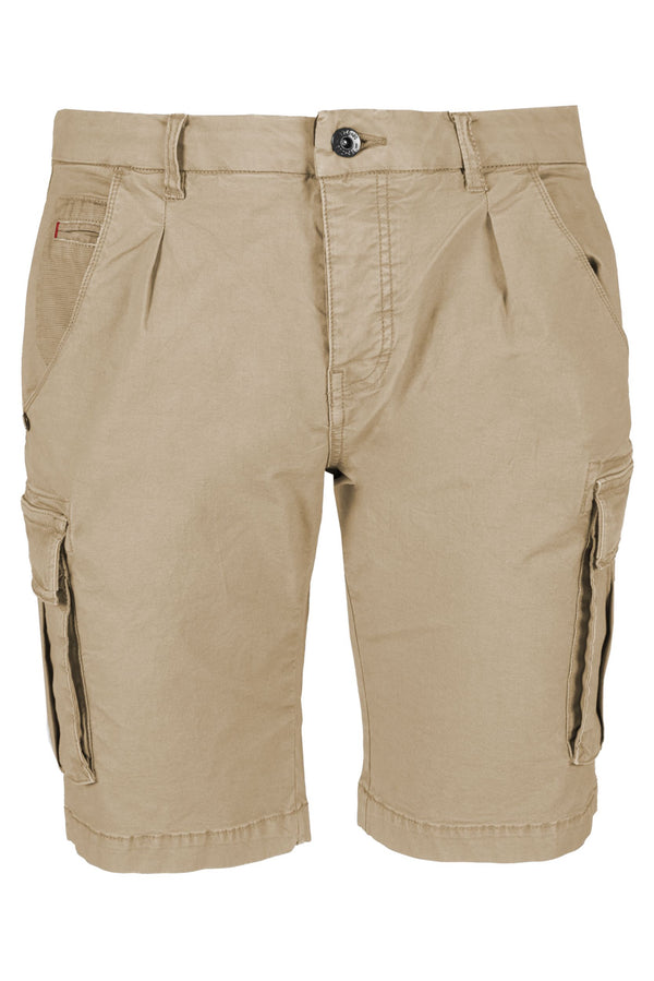 Beige Cotton Short